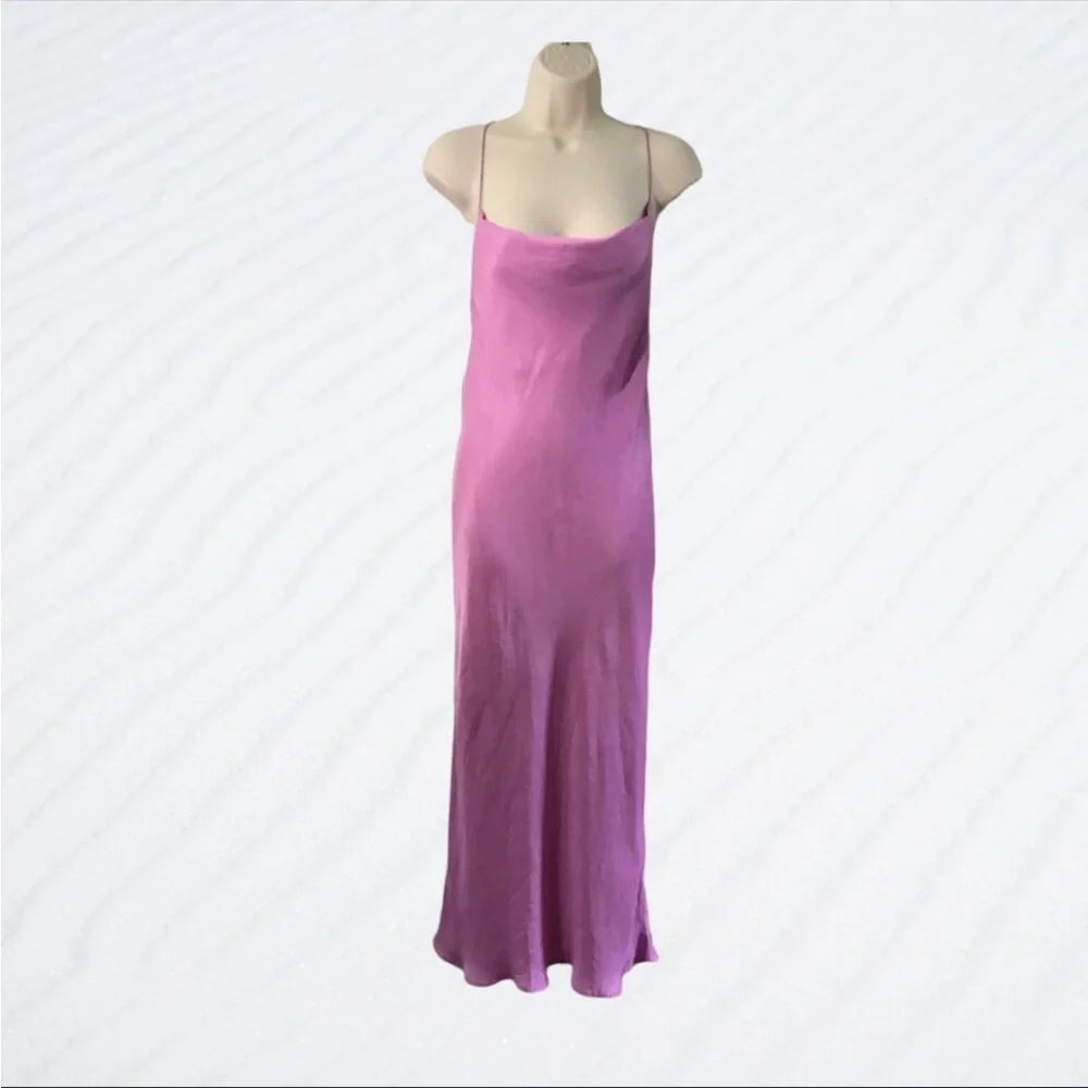 NWT Zara MIDI Satin effect slip dress Size XS - Picture 9 of 9